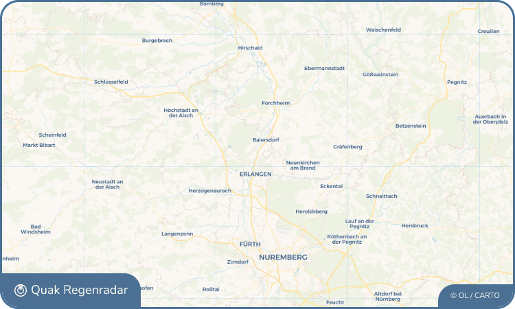 Regenradar-Widget für Bubenreuth