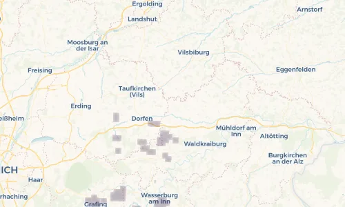 Regenradar Vorschaubild - Aktuelle Niederschläge in Buchbach und Umgebung