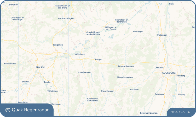 Quak Regenradar-Widget Burgau