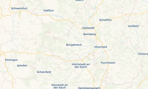 Regenradar Vorschaubild - Aktuelle Niederschläge in Burgebrach und Umgebung