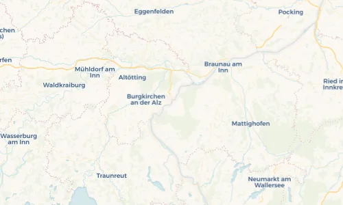 Regenradar Vorschaubild - Aktuelle Niederschläge in Burghausen und Umgebung