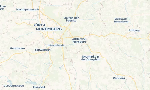 Regenradar Vorschaubild - Aktuelle Niederschläge in Burgthann und Umgebung