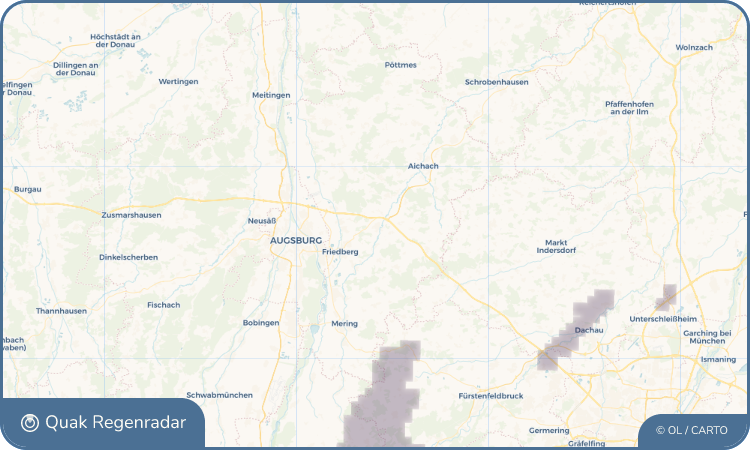 Quak Regenradar-Widget Dasing