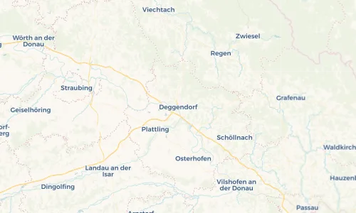 Regenradar Vorschaubild - Aktuelle Niederschläge in Deggendorf und Umgebung