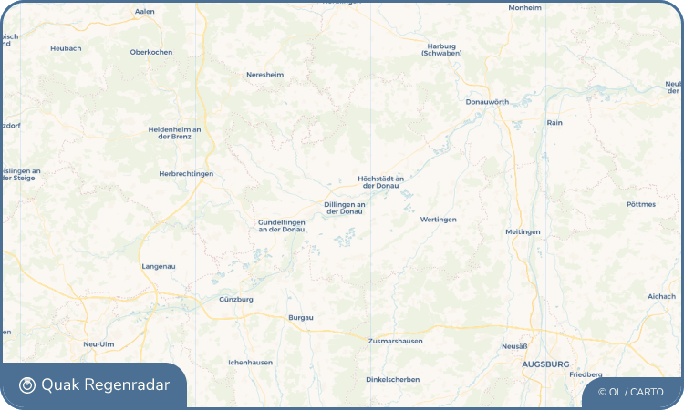 Regenradar-Widget für Dillingen an der Donau