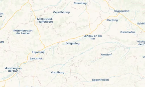 Regenradar Vorschaubild - Aktuelle Niederschläge in Dingolfing und Umgebung