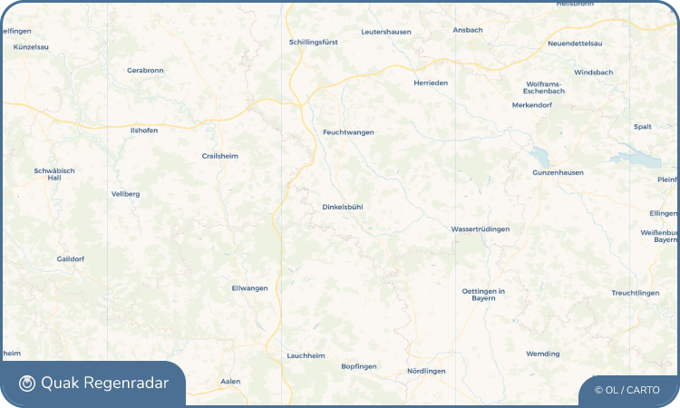 Quak Regenradar-Widget Dinkelsbühl