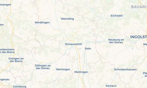 Regenradar Vorschaubild - Aktuelle Niederschläge in Donauwörth und Umgebung