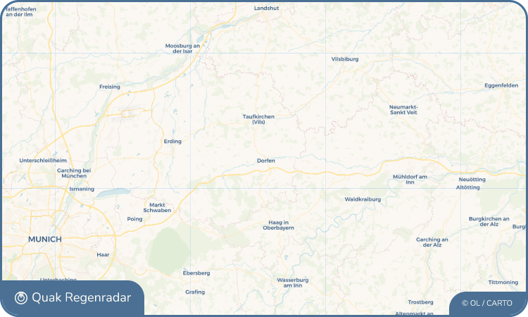 Regenradar-Widget für Dorfen