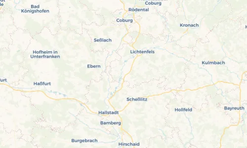 Regenradar Vorschaubild - Aktuelle Niederschläge in Ebensfeld und Umgebung