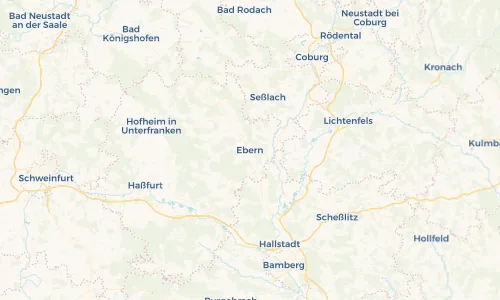 Regenradar Vorschaubild - Aktuelle Niederschläge in Ebern und Umgebung