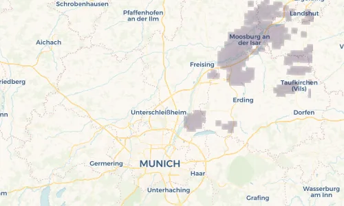 Regenradar Vorschaubild - Aktuelle Niederschläge in Eching und Umgebung