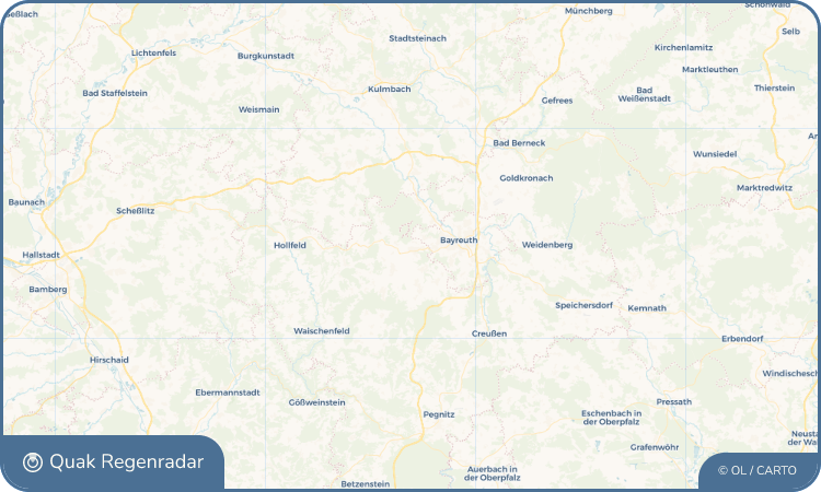 Regenradar-Widget für Eckersdorf