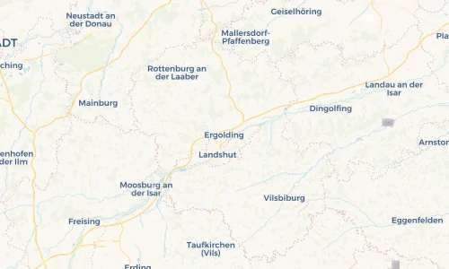 Regenradar Vorschaubild - Aktuelle Niederschläge in Ergolding und Umgebung