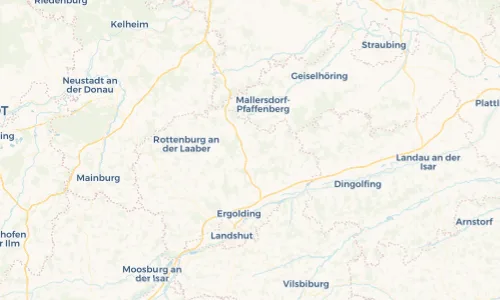 Regenradar Vorschaubild - Aktuelle Niederschläge in Ergoldsbach und Umgebung