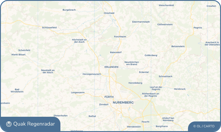 Quak Regenradar-Widget Erlangen