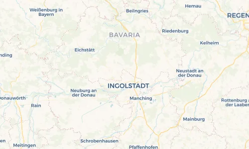 Regenradar Vorschaubild - Aktuelle Niederschläge in Etting und Umgebung