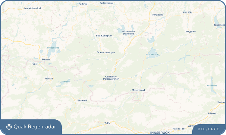 Quak Regenradar-Widget Farchant