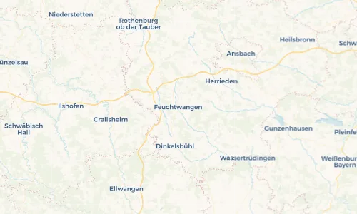 Regenradar Vorschaubild - Aktuelle Niederschläge in Feuchtwangen und Umgebung