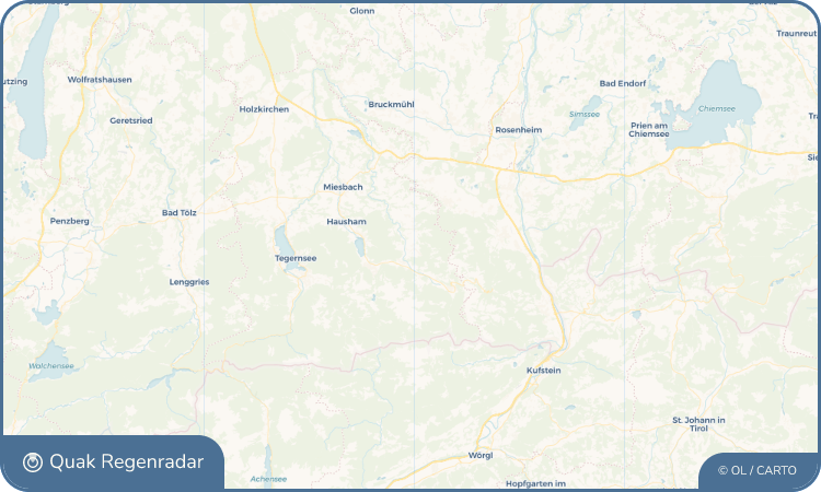 Regenradar-Widget für Fischbachau