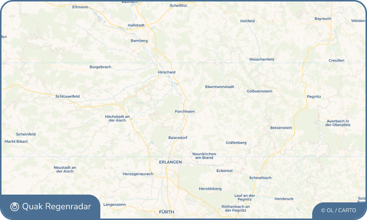 Quak Regenradar-Widget Forchheim