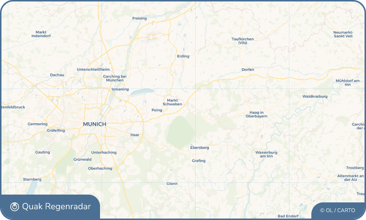 Quak Regenradar-Widget Forstinning