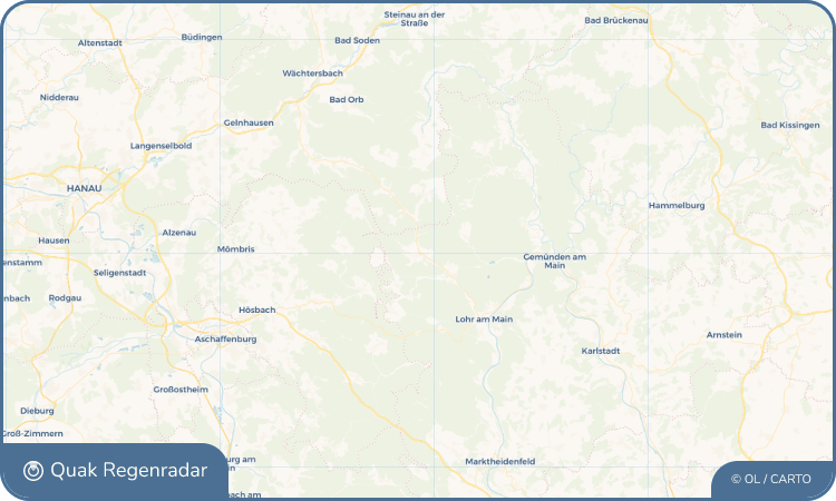 Regenradar-Widget für Frammersbach