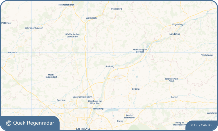 Quak Regenradar-Widget Freising