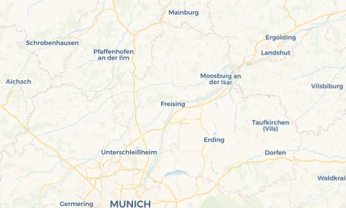 Regenradar Vorschaubild - Aktuelle Niederschläge in Freising und Umgebung