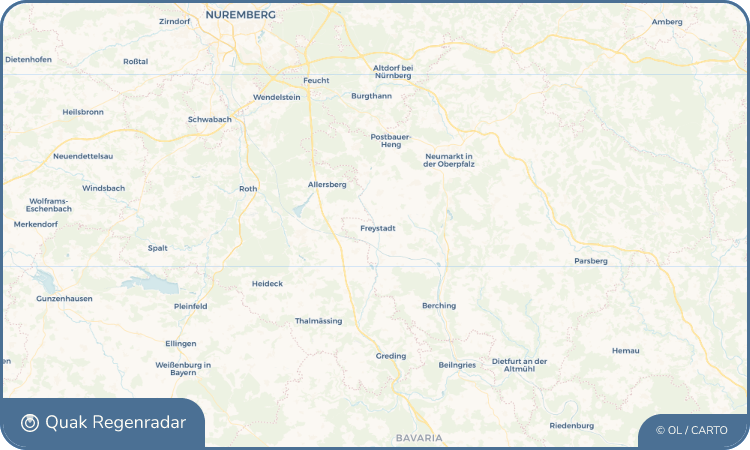 Quak Regenradar-Widget Freystadt
