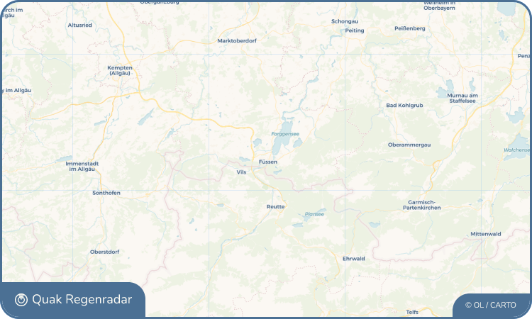 Quak Regenradar-Widget Füssen