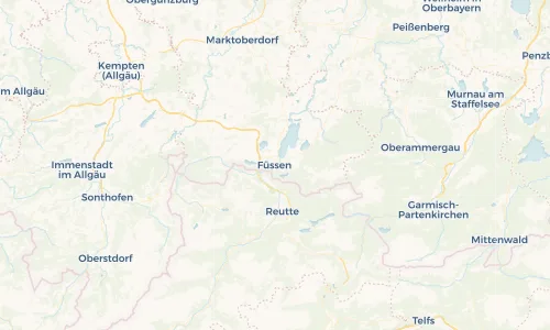 Regenradar Vorschaubild - Aktuelle Niederschläge in Füssen und Umgebung