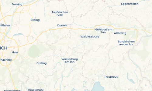 Regenradar Vorschaubild - Aktuelle Niederschläge in Gars am Inn und Umgebung