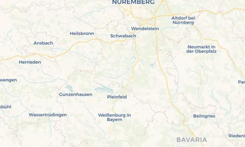 Regenradar Vorschaubild - Aktuelle Niederschläge in Georgensgmünd und Umgebung