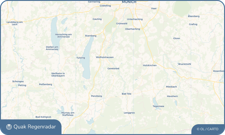 Quak Regenradar-Widget Geretsried