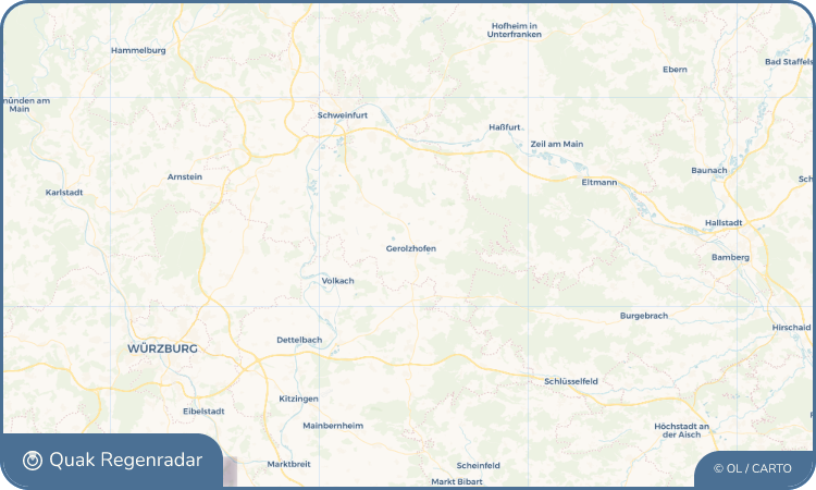 Regenradar-Widget für Gerolzhofen