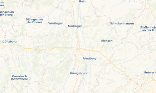 Regenradar Vorschaubild - Aktuelle Niederschläge in Gersthofen und Umgebung