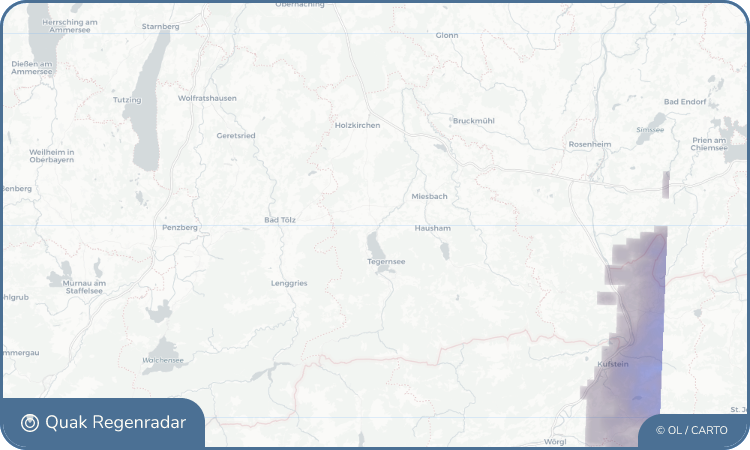 Regenradar-Widget für Gmund am Tegernsee