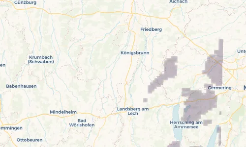 Regenradar Vorschaubild - Aktuelle Niederschläge in Graben und Umgebung
