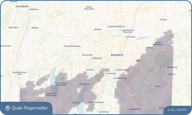 Quak Regenradar-Widget Gräfelfing