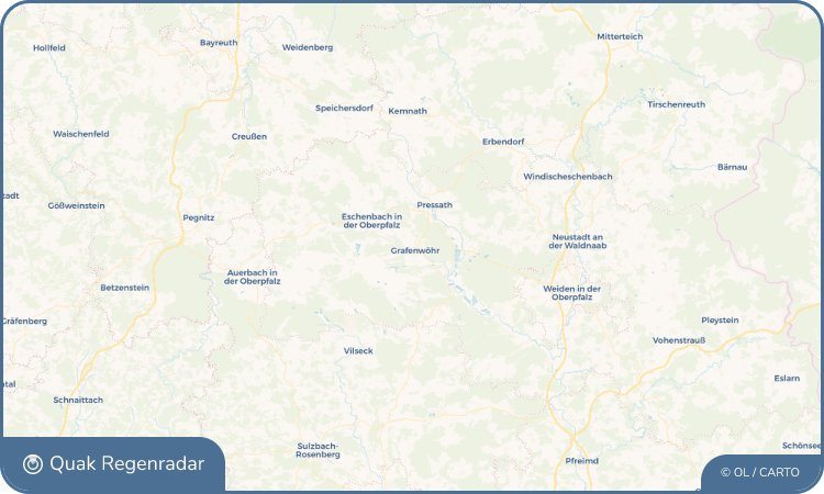 Quak Regenradar-Widget Grafenwöhr