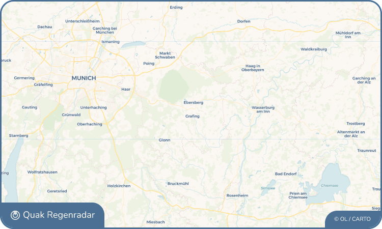 Quak Regenradar-Widget Grafing bei München