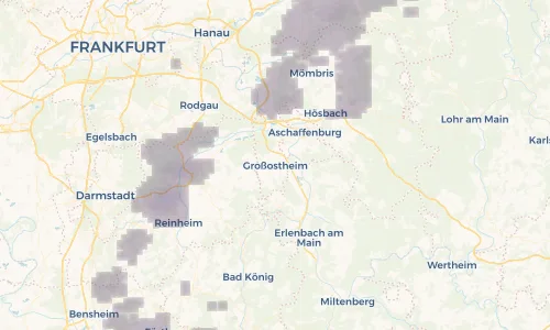 Regenradar Vorschaubild - Aktuelle Niederschläge in Großostheim und Umgebung