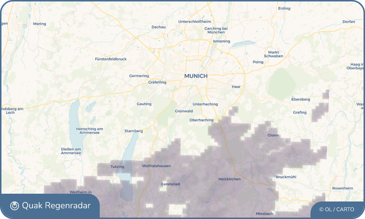 Quak Regenradar-Widget Grünwald
