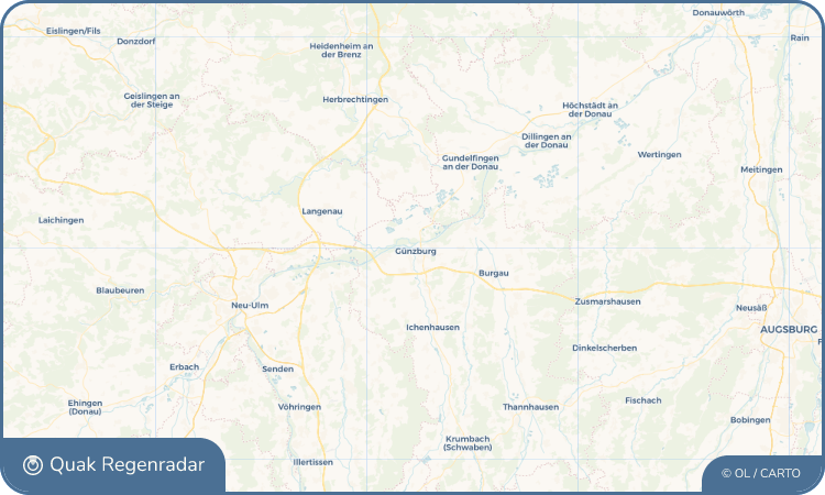 Quak Regenradar-Widget Günzburg