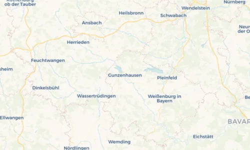 Regenradar Vorschaubild - Aktuelle Niederschläge in Gunzenhausen und Umgebung