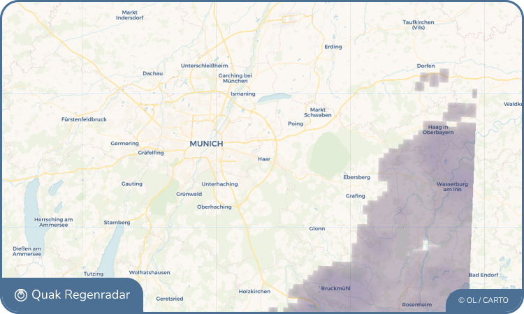 Regenradar-Widget für Haar