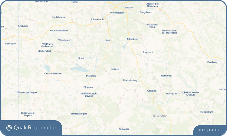 Quak Regenradar-Widget Heideck