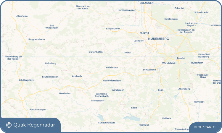 Quak Regenradar-Widget Heilsbronn