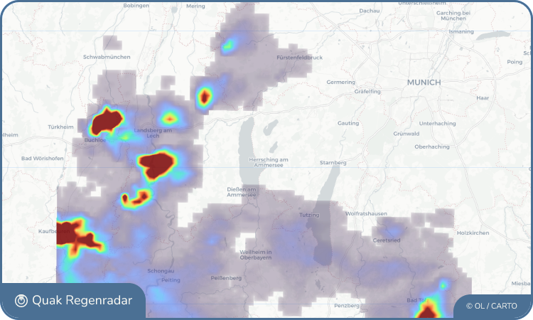 Regenradar-Widget für Herrsching am Ammersee